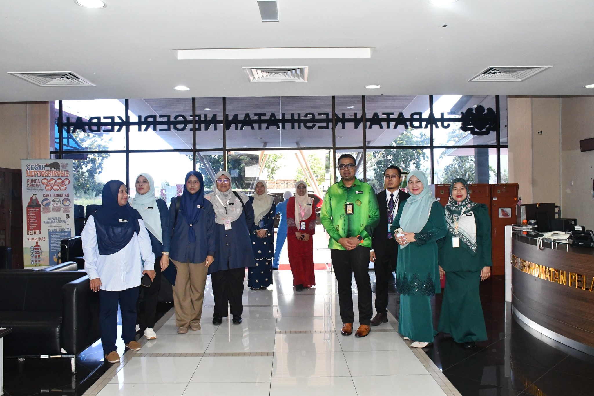 Lawatan Penanda Aras Ekosistem Kondusif Sektor Awam (EKSA) dari Jabatan Kesihatan Negeri Terengganu ke Jabatan Kesihatan Negeri Kedah pada 27 Julai 2025.
